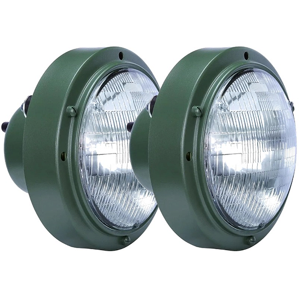 Farol Modular Militar Jeep M38 M38A1 M151 24V com Carcaça Par