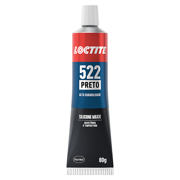 Silicone Neutro Formador Junta Loctite Si 522 Maxx Preto 80g