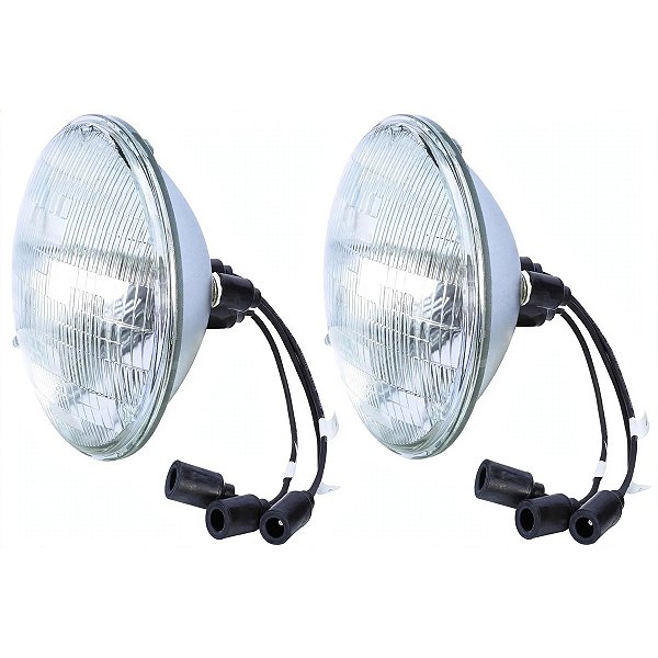 Par Lâmpada Farol Selado 24V Humvee Dodge M37 Willys M38 Douglas