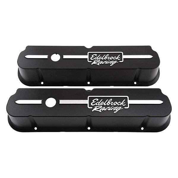 Tampas de Válvula Edelbrock 41653 Racing Alto Preto Ford V8 302