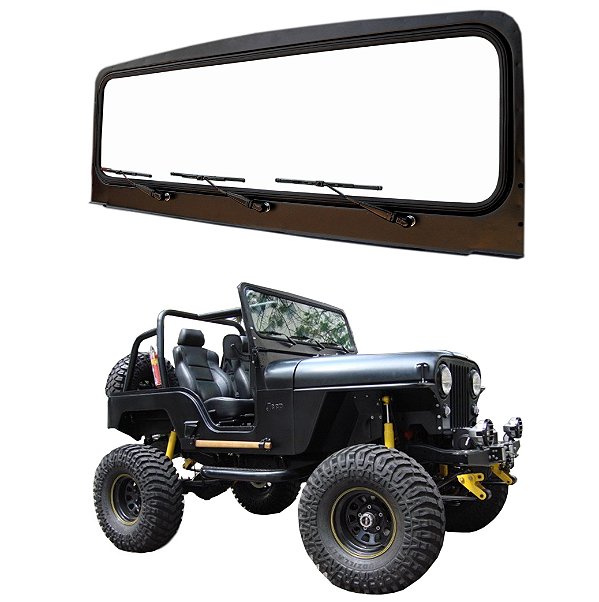 QUADRO DE PARABRISA ESPECIAL TRÊS LIMPADORES JEEP WILLYS/FORD CJ5 CJ6