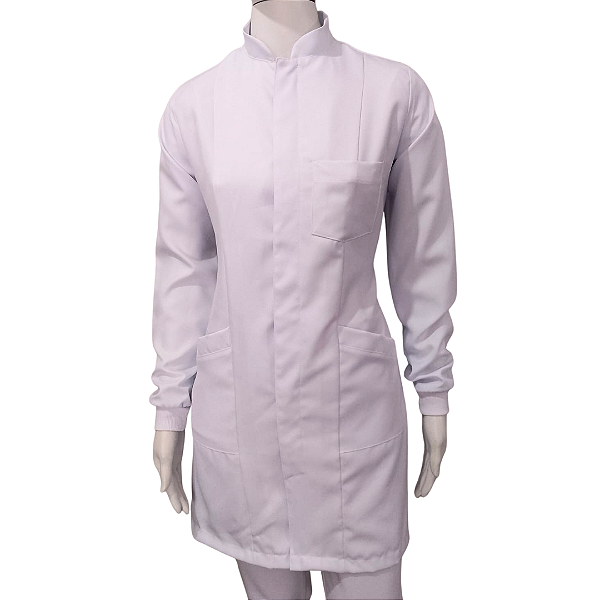 JALECO FEMININO GOLA PADRE – MANGA LONGA