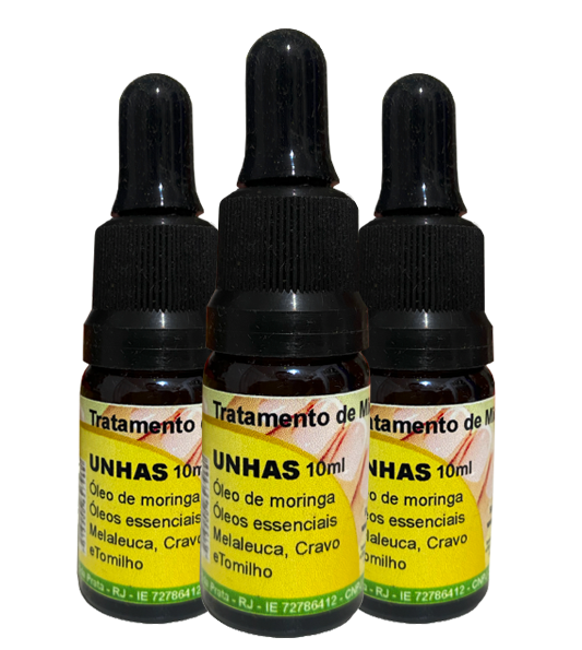 Bela unha antifúngico natural - Kit com 3 frascos
