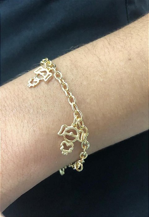 Pulseira Filha Semijoia 18k - Antialérgico