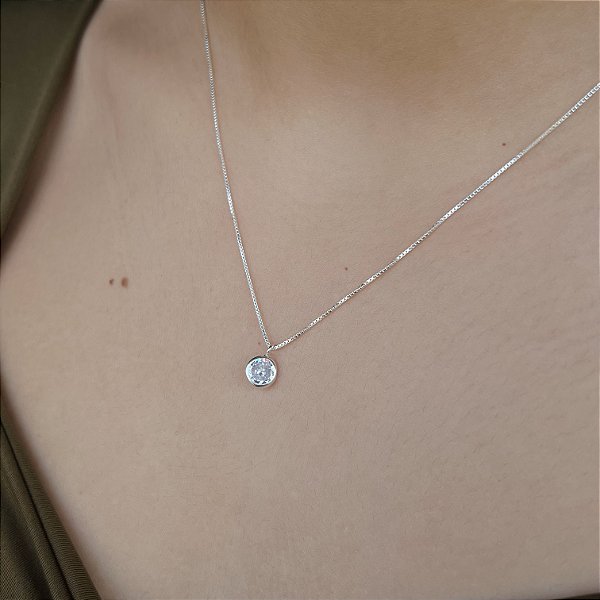 Gargantilha Ponto de Luz  Prata 925 - CPR34