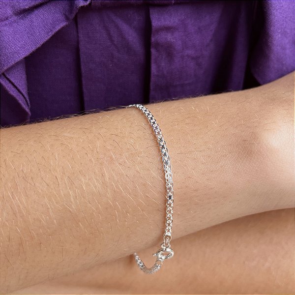 Pulseira Esteira Prata 925 -  2mm - PPR31