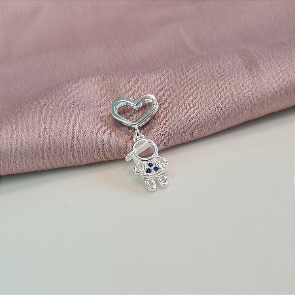 Pingente Filho com Zircônias Prata 925 - 18mm - PIPR41