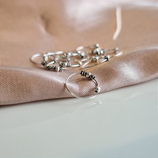 Piercing Prata 925 cor Envelhecida - PIPR409