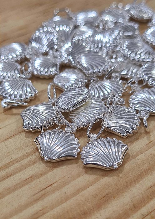 Pingente Concha Prata 925 - 10mm - PIPR129