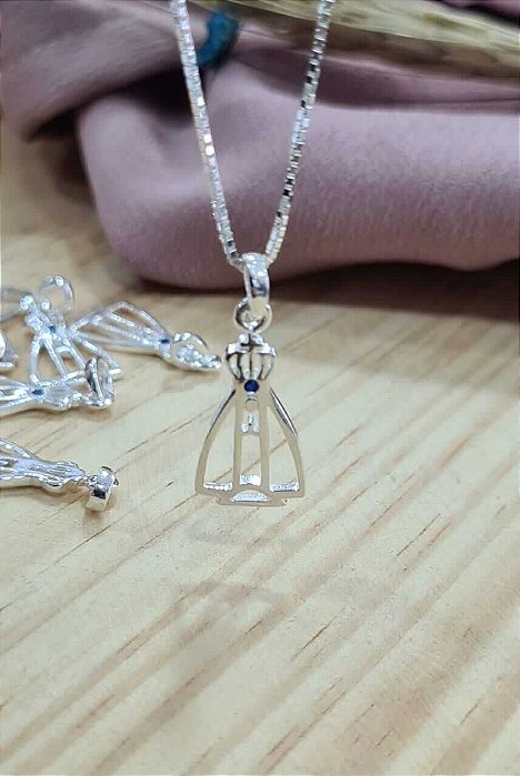 Gargantilha Nossa Senhora Aparecida Prata 925 - CPR265
