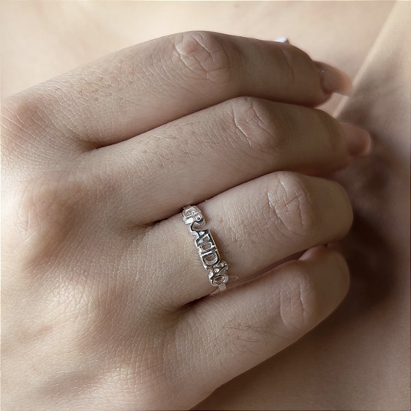 Anel Gratidão Prata 925 - APR76