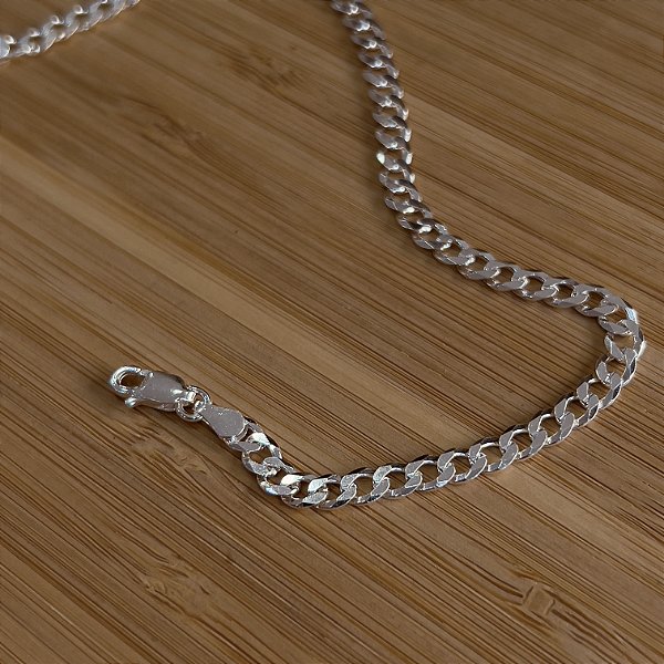 Pulseira Masculina Grumet 4mm Prata 925 - PPR198