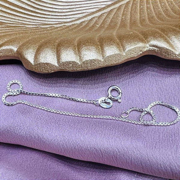 Pulseira Veneziana v19 Prata 925 - 18cm - PPR205
