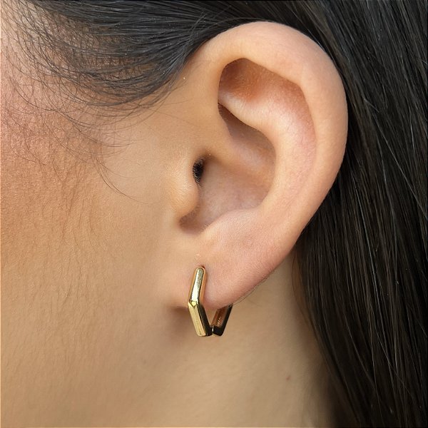 Argolas Semijoia 18k - 12mm - MB441