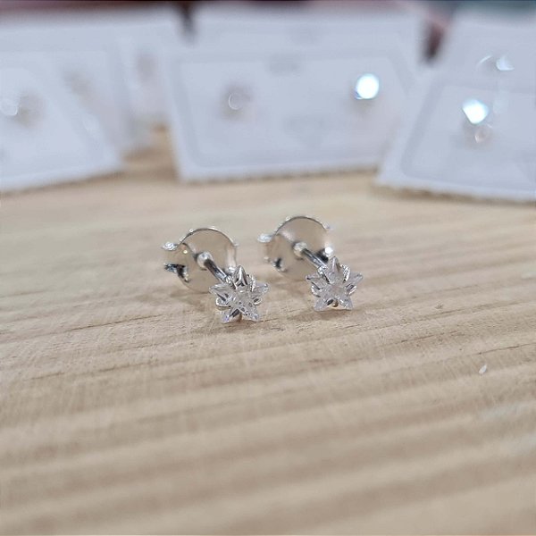 Brincos Estrelinhas Prata 925 - 4mm - BPR425
