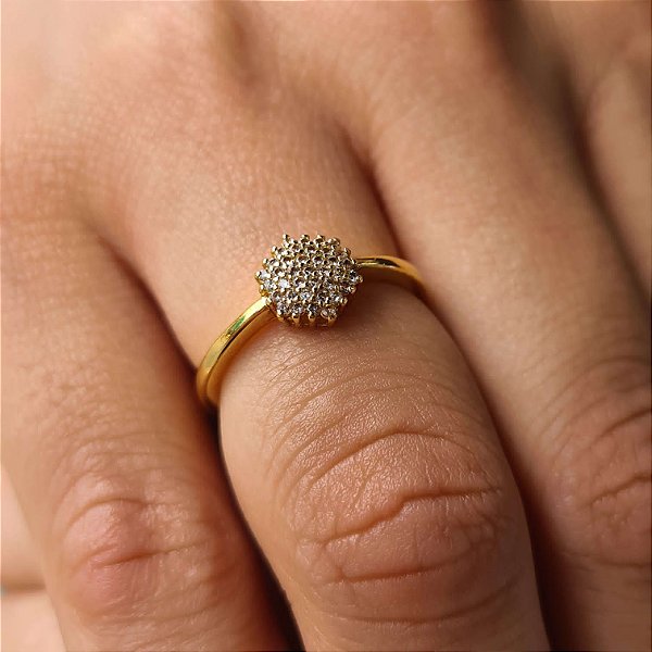 Anel Chuveirinho Semijoias 18k- MA11