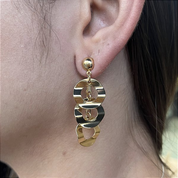 Brincos Feminino Semijoias 18k - MB596