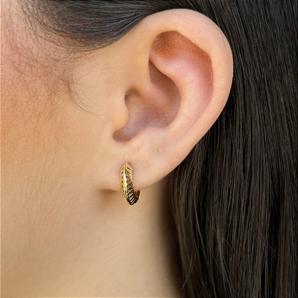 Argolas de Click Semijoias 18k 13mm - MB788