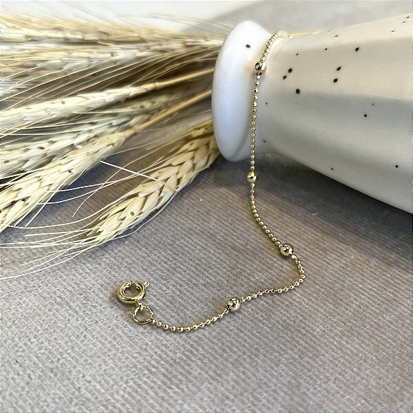 Pulseira com Bolinhas Semijoias 18k - MP200