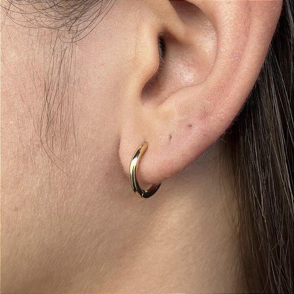 Argolas Semijoias 18k 12mm - MB747