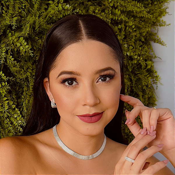 Corrente Bismak 6 Fios Prata 925 - 40cm - 8mm - CPR470