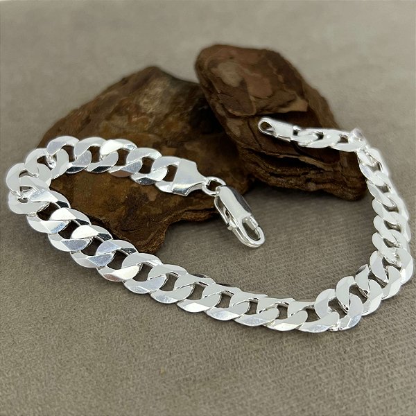 Pulseira Masculina Grumet Flat F220 - 8mm - 21cm - PPR331
