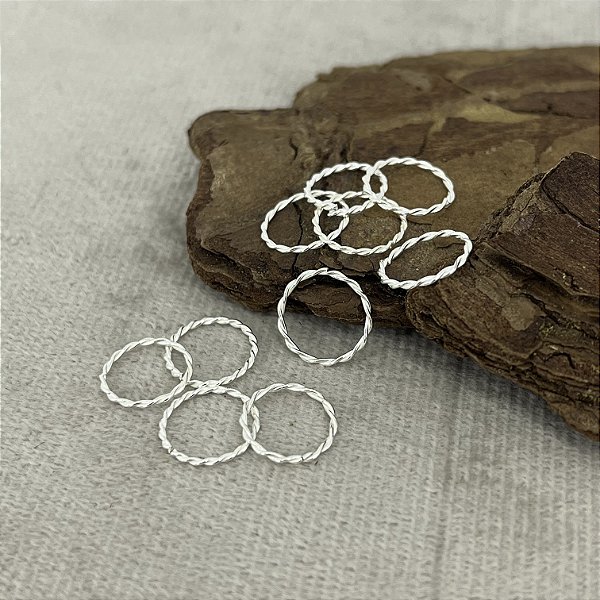 Piercing  Trançado Prata 925  - Daitch - Hélix - Septo - Cartilagem - PIPR234