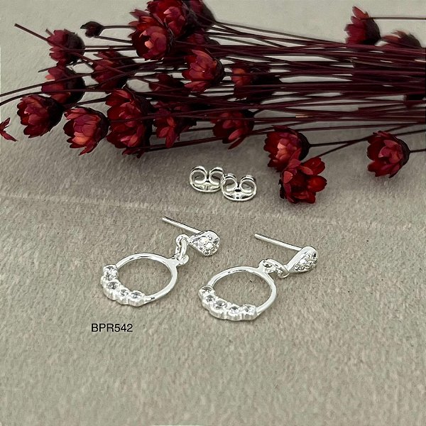 Brincos com Pedras Zircônias - BPR542