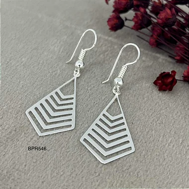 Brincos  Vazado Prata 925 - 32mm -BPR544