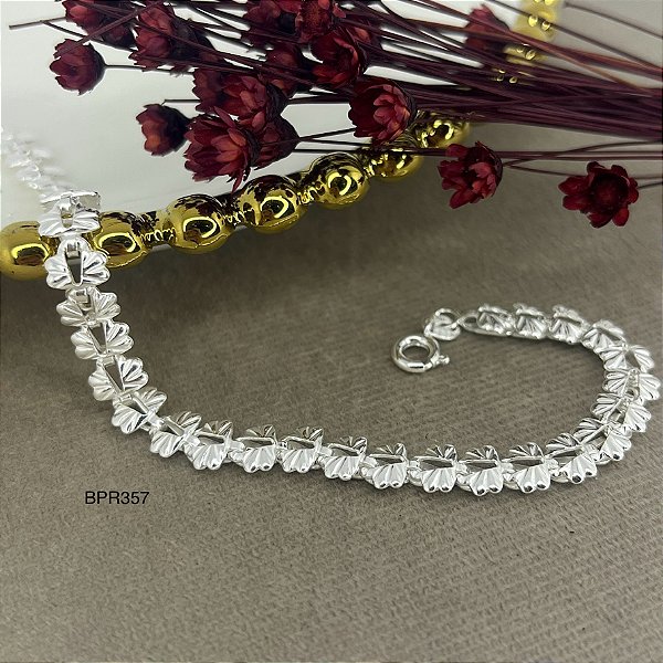 Pulseira Feminina  Prata 925 - 18cm - PPR357