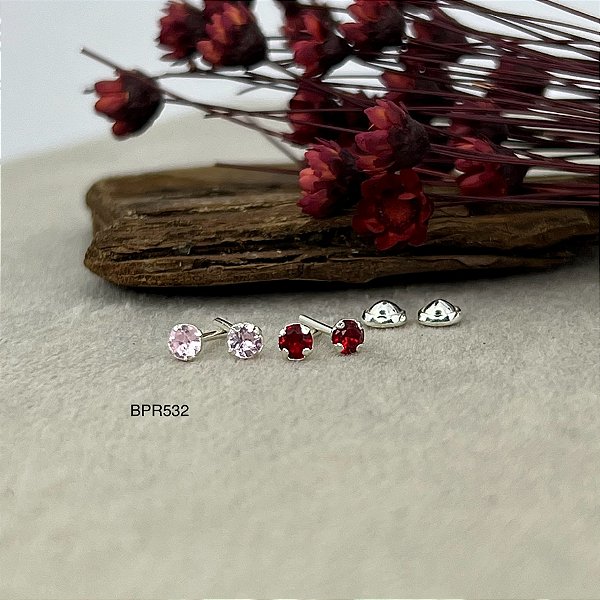 Brincos Tarraxa Baby 3mm Prata 925 - BPR564