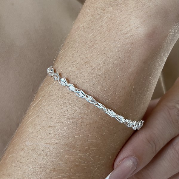 Pulseira Losango Prata 925 - 19cm - 2,3g -  PPR389