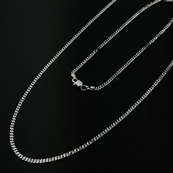 Corrente Masculina  Prata 925 Elo Grumet 60cm - CPR576