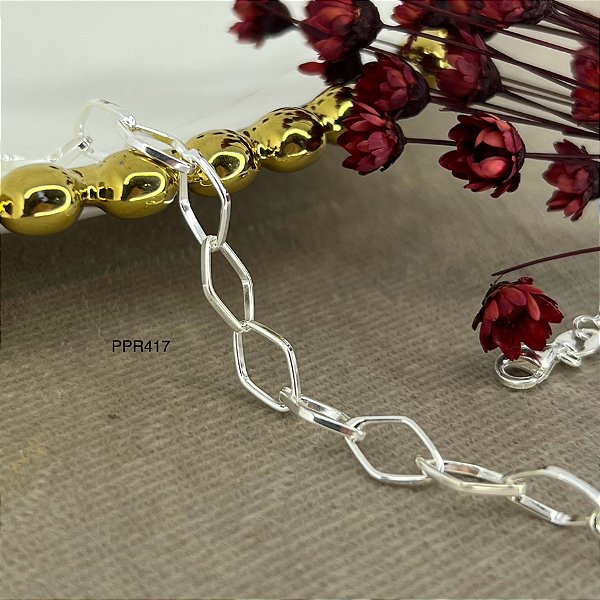 Pulseira Losango Prata 925 - PPR417