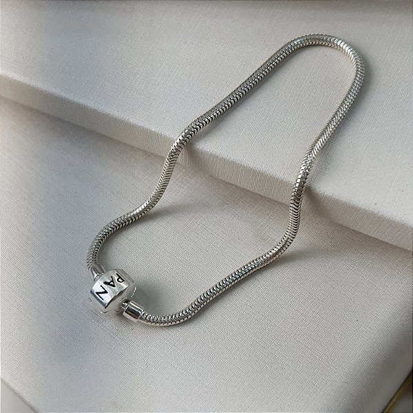 Pulseira para Berloques Prata 925 - 16cm - 17cm - 18cm - 19cm - 20cm