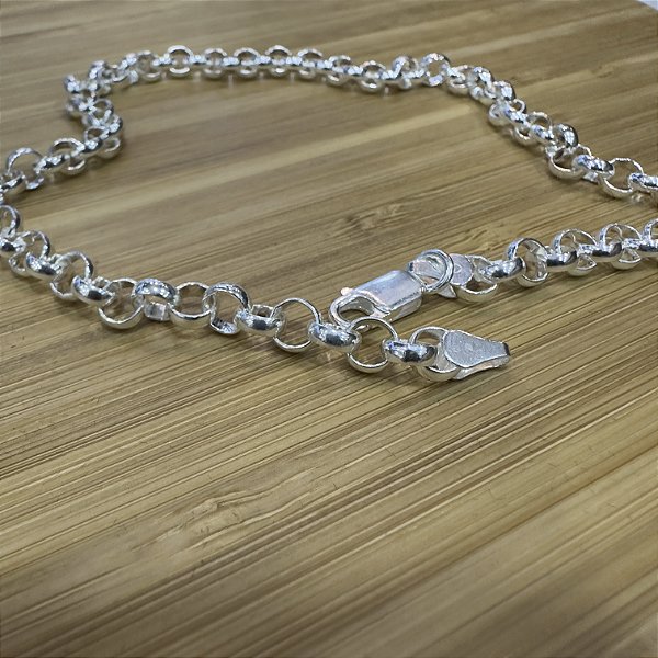 Choker Elo Português Prata 925 40cm - 6mm - CPR623