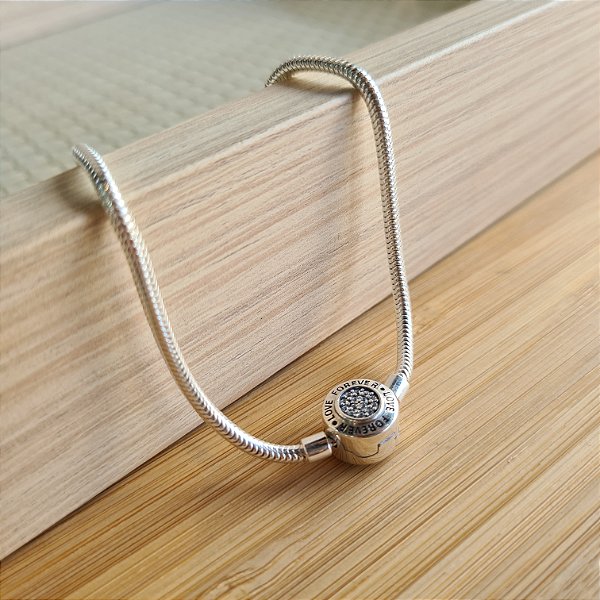 Pulseira para Berloques Prata 925 - 16cm - 17cm - 18cm - 19cm - 20cm