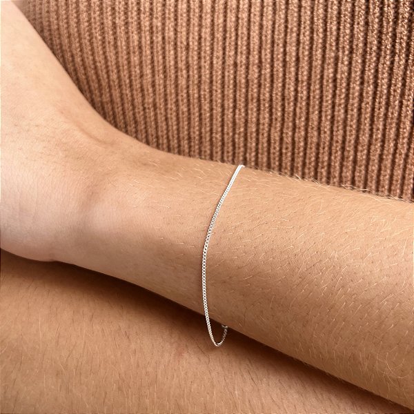Pulseira Grumet Feminina Prata 925 - PPR473