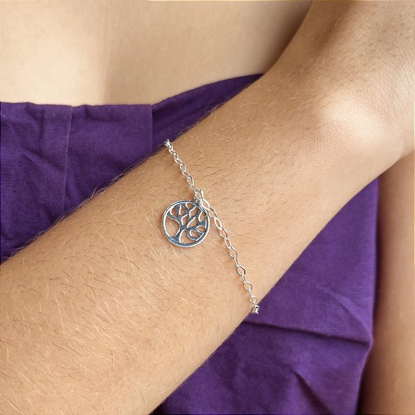 Pulseira Arvore da Vida Prata 925 - PPR487