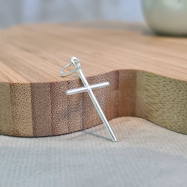 Pingente Crucifixo Prata 925 - 28mm - PIPR373