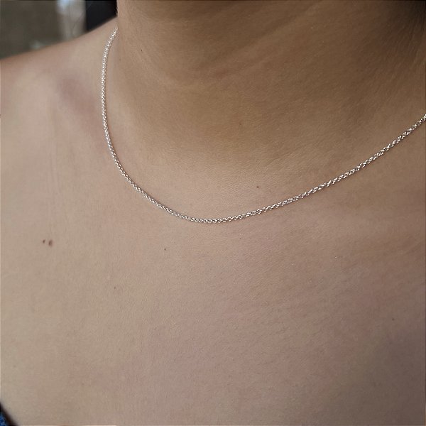 Corrente Feminina Elo Português Prata 925 - 45cm - CPR684
