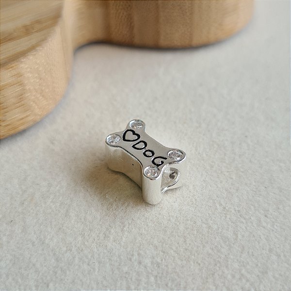 Berloque Separador Osso Dog Prata 925 - PD507