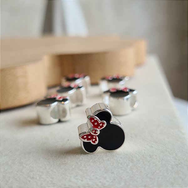 Berloque Separador Minnie Resinada Prata 925 - PD860