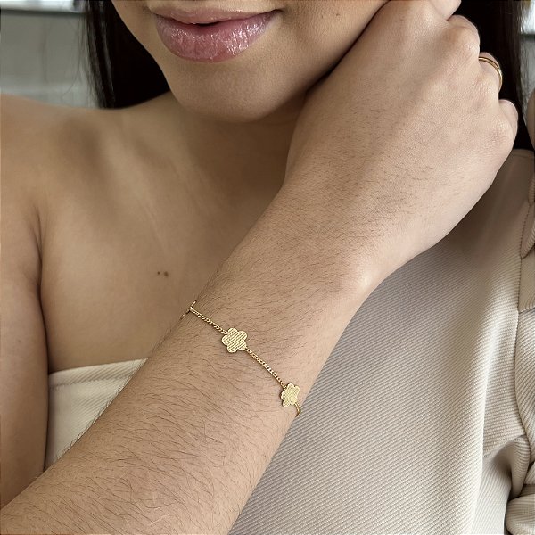 Pulseira Flor  Semijoia18k - MP566