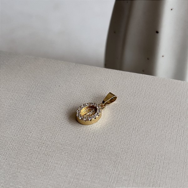 Pingente N.Sra. das Graças Semijoias 18k - 13mm - MPI68