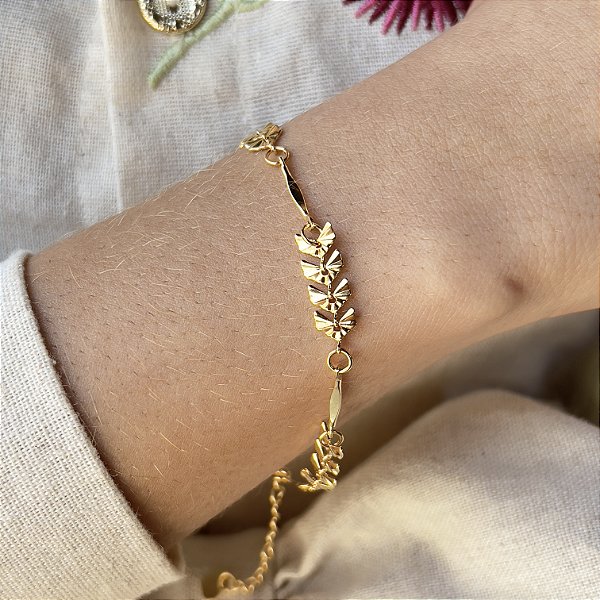 Pulseira Feminina Semijoias 18k - MP518
