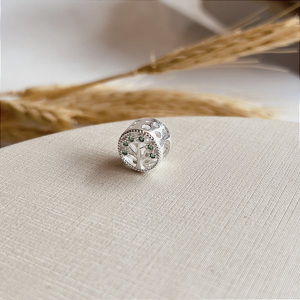 Berloque Separador Arvore da Vida Cravejada Prata 925 - PDI104