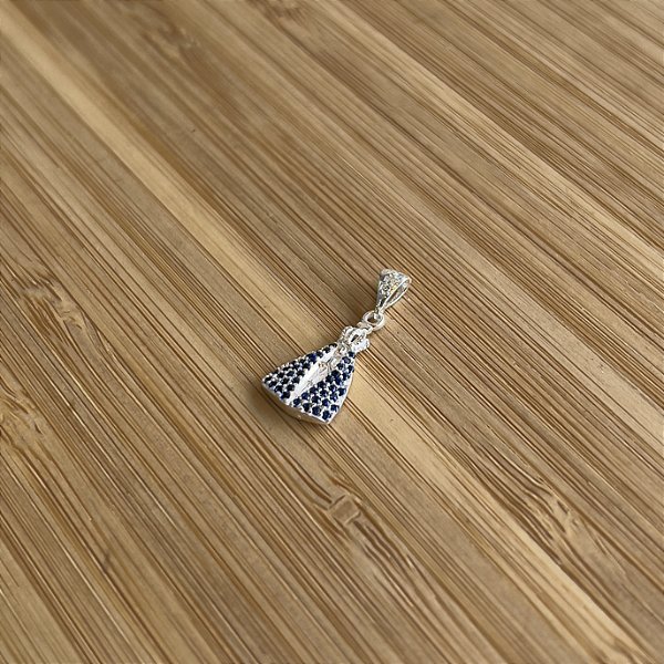 Pingente N.Sra Aparecida Cravejada Zircônias Prata 925 - PIPR413