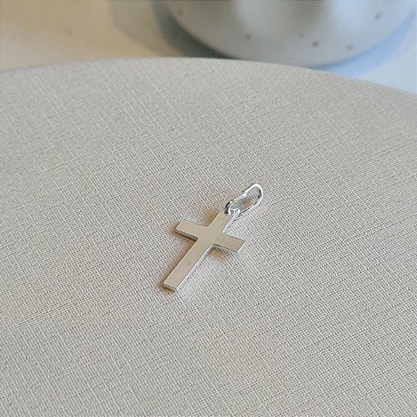 Pingente Crucifixo Prata 925 16mm Prata 925 - PIPR356