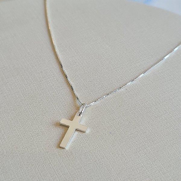 Gargantilha com Crucifixo Prata 925 - CPR253